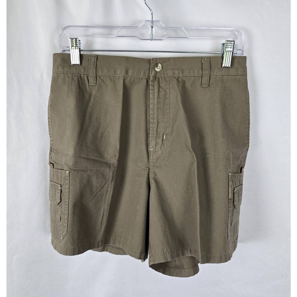 Columbia Cargo Shorts Women's M Khaki Brown 100% Cotton